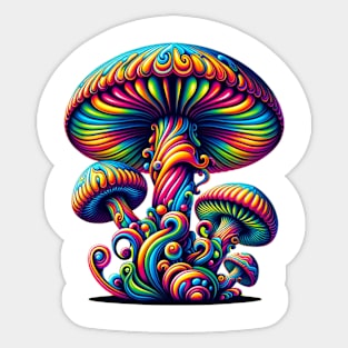 Psychadelic Mushroom Sticker